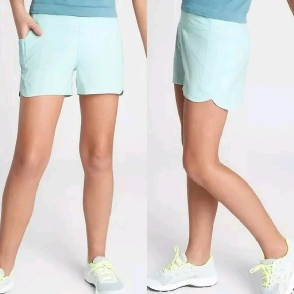 Athleta Girl Solid Record Breaker Short Oasis Blue Sz XXL/16 - Picture 15 of 16